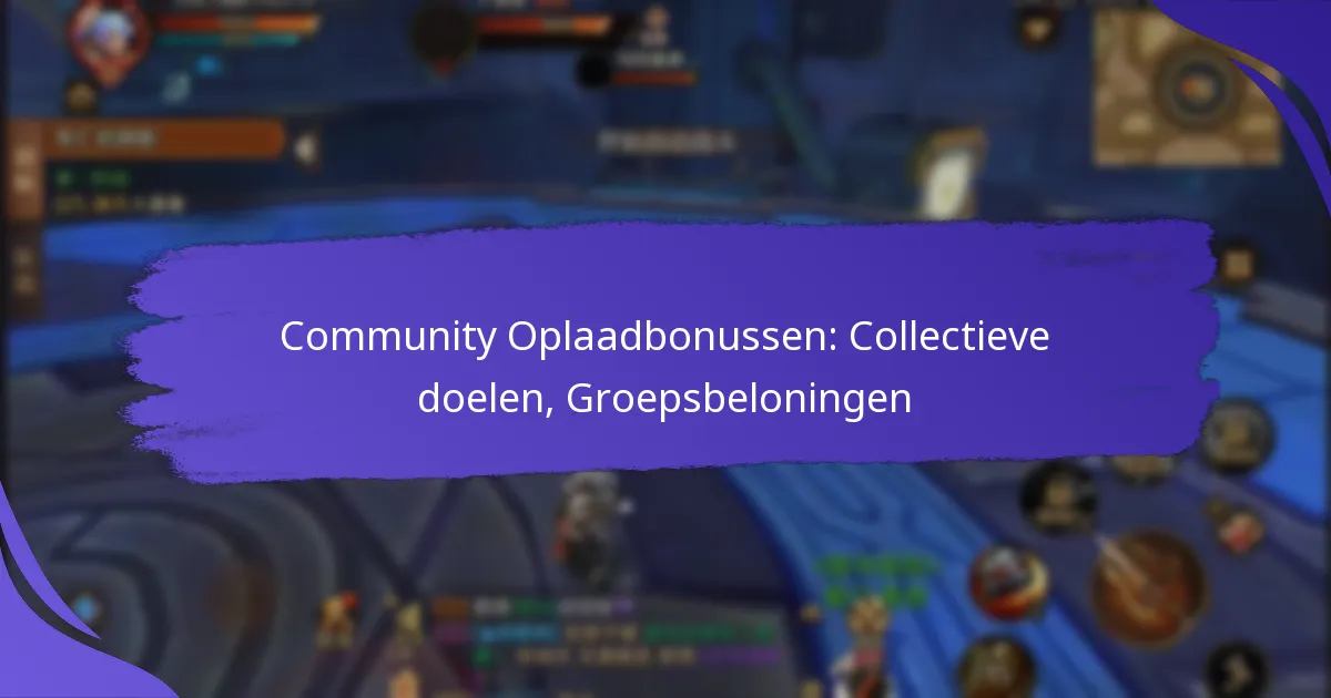 Community Oplaadbonussen: Collectieve doelen, Groepsbeloningen