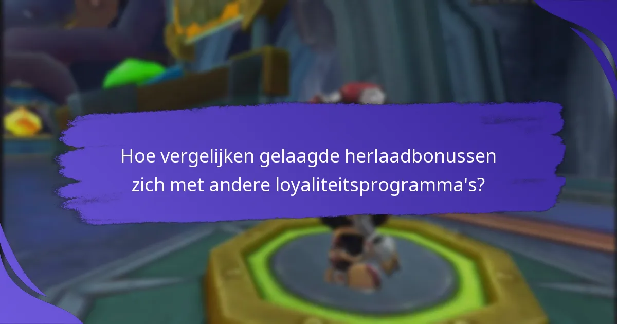 Hoe werken gelaagde herlaadbonussen?