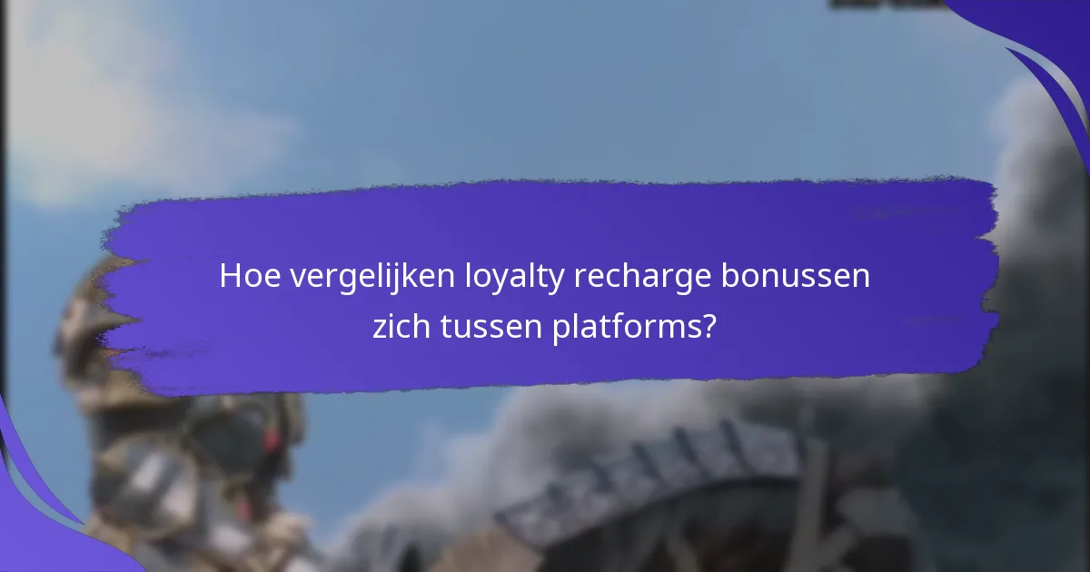 Welke soorten beloningen zijn beschikbaar via loyalty recharge bonussen?